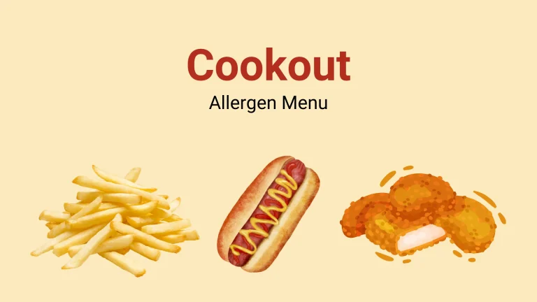 Cookout Allergen Menu