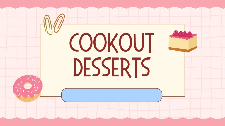 Cookout Desserts
