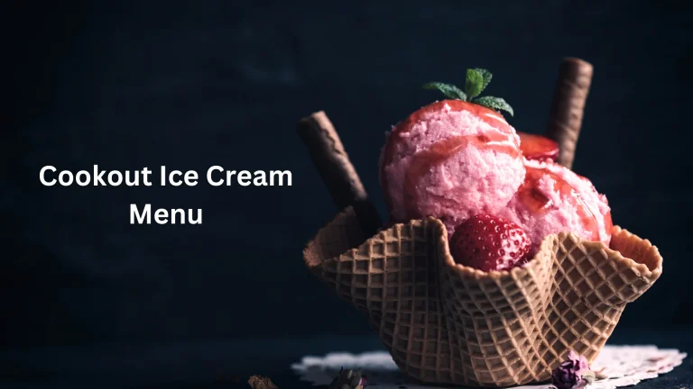 Cookout Ice Cream Menu