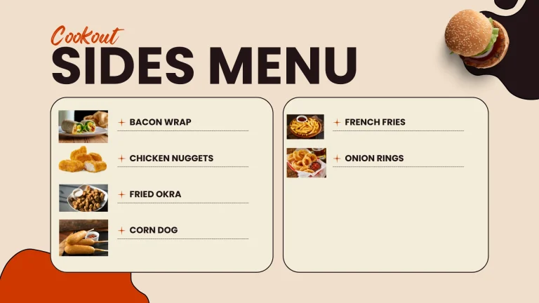 Cookout Sides Menu