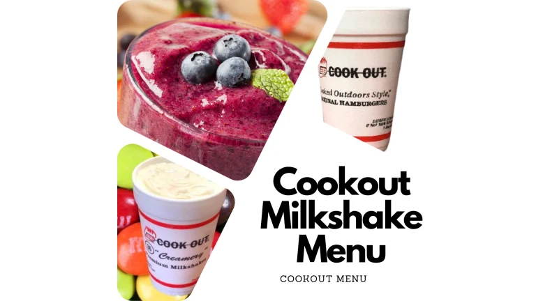 Cookout Milkshake Menu